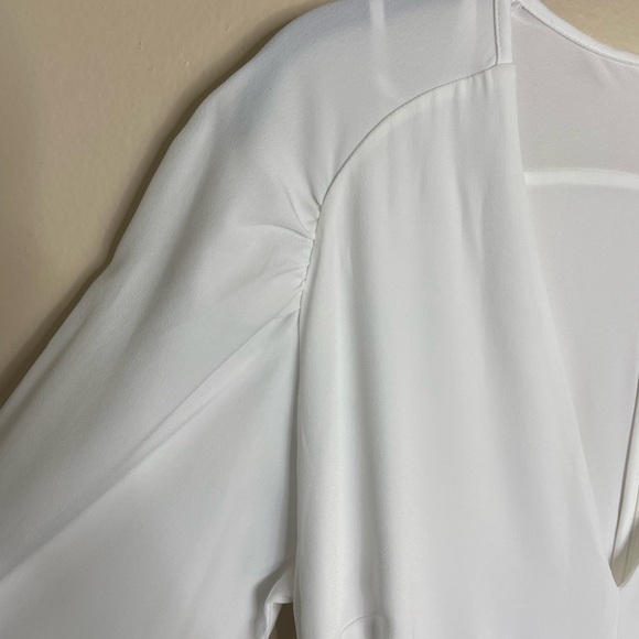 NWT Reiss Elsa Long Sleeve Wide Leg Jumpsuit White size 10 Bridal Wedding - Picture 6 of 12